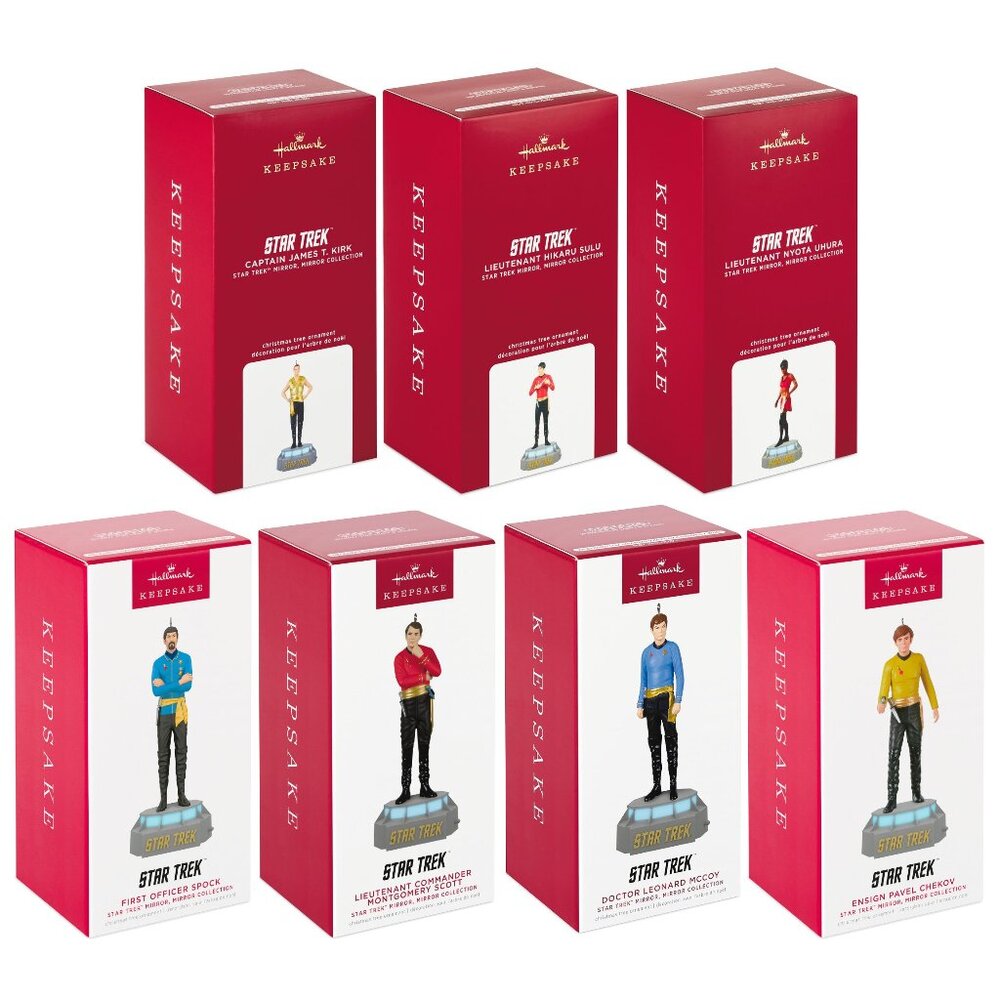 New! Star Trek Complete Set of 7 Storyteller Hallmark Keepsake Ornaments